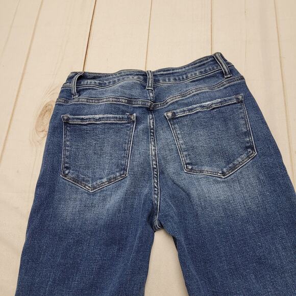 Flying Monkey high rise straight leg jeans distressed - Picture 8 of 8